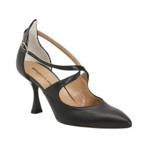 OROSCURO Black Made In Italy Leather Heeled Shoes